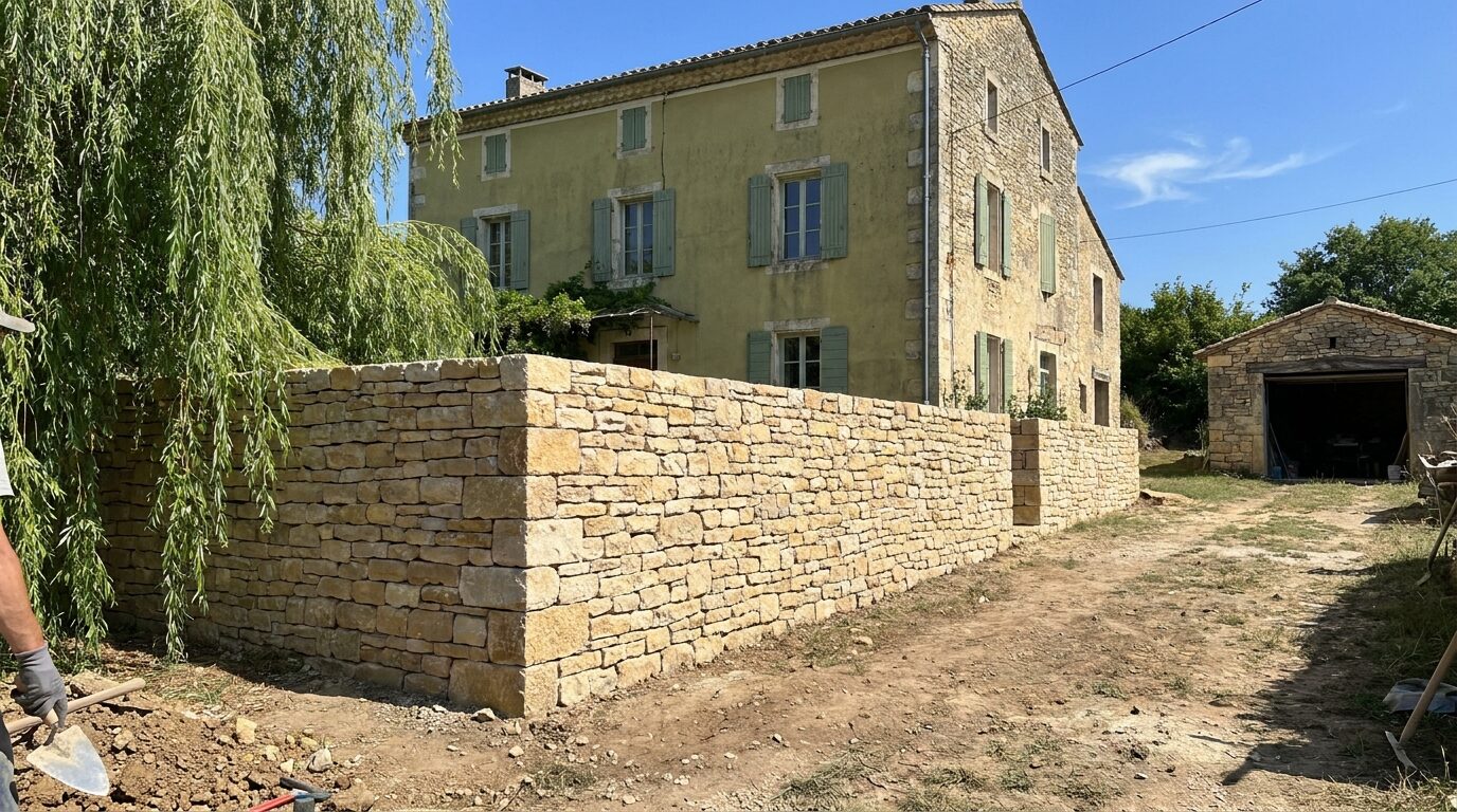 Travaux de maçonnerie réalisés par AT Construction dans l'Hérault — réalisation 2