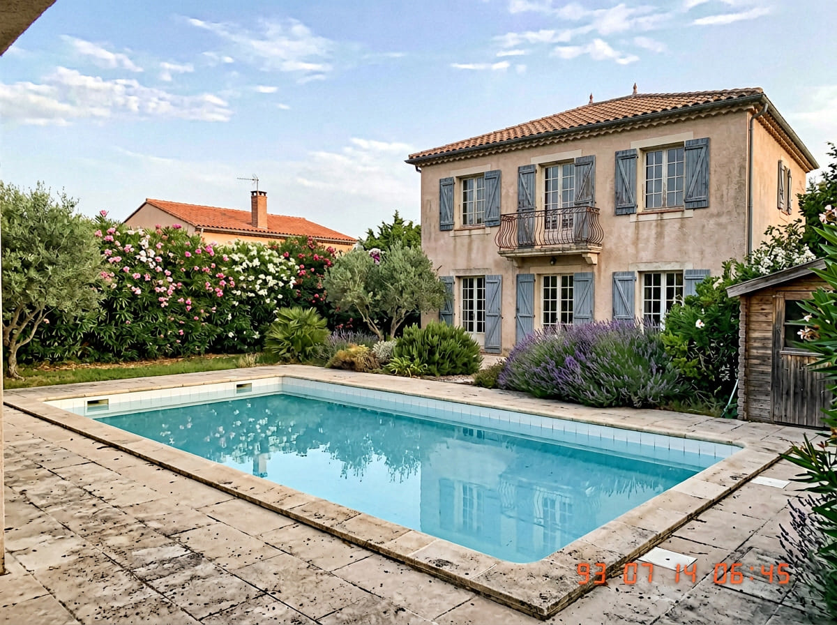 Piscine sur-mesure réalisée par AT Construction dans l'Hérault — réalisation 7