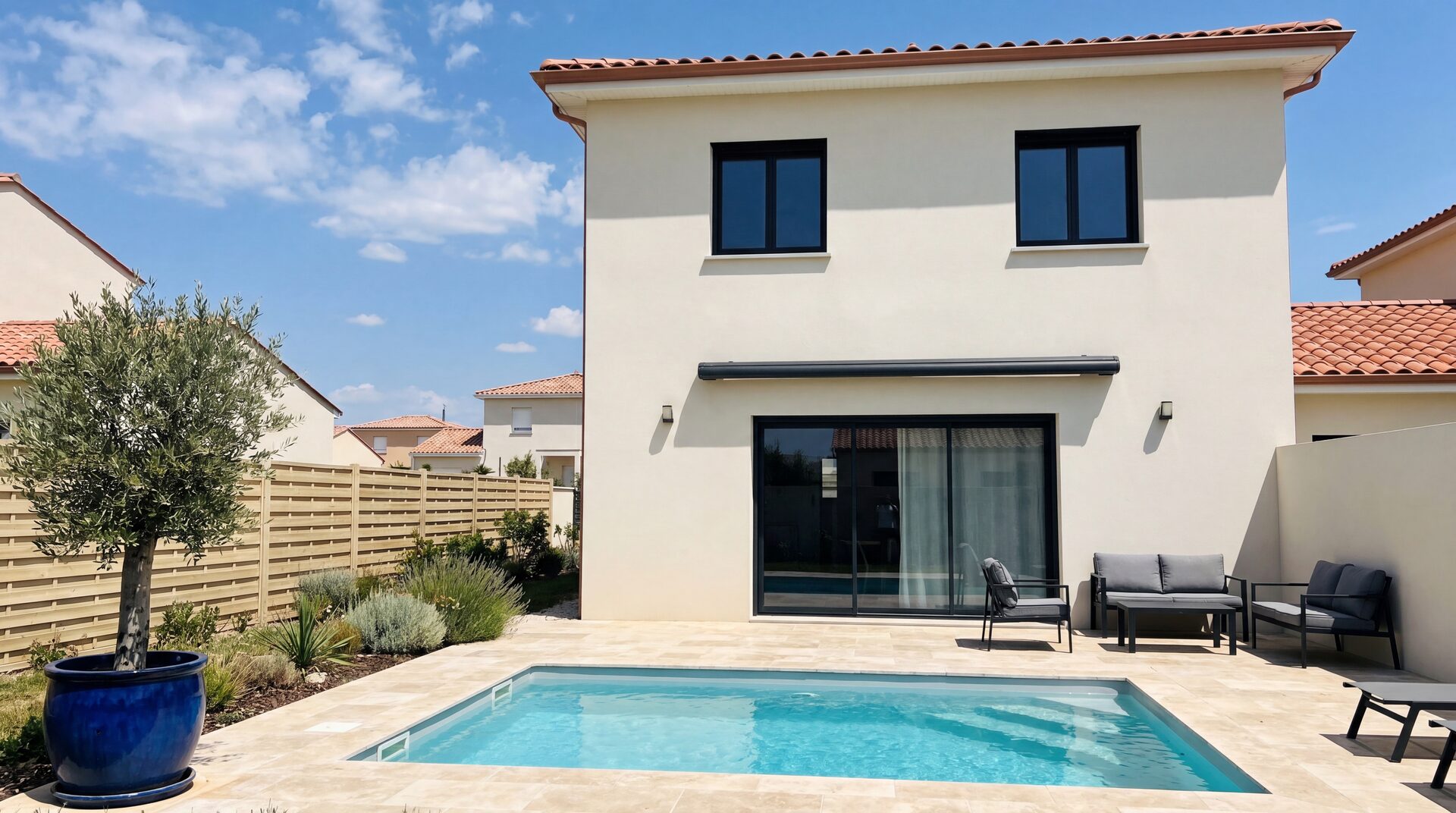 Villa sur-mesure construite par AT Construction dans l'Hérault — réalisation 1